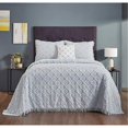 thumbnail image 1 of Better Trends BSCH4PKIBL Ensemble Couvre-Lit King Collection Charleston en Bleu, 1 of 3