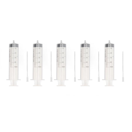 Sorven Ink Filling Syringe Inks Injector Syringes, Clear Scale Easy Measurement Little Bubble Ink Syringe PP Stainless Steel Sealing for Printer Cartridge