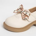 thumbnail image 2 of Zapatos de cuero con suela blanda y lazo para niños, estilo primavera y otoño, bonitos zapatos de princesa para mujer, 2 of 5