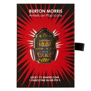 2024 Pamp Burton Morris Lucky 7's Slot Machine 1 oz Silver Coin – Serial #0001