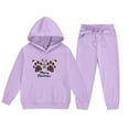 thumbnail image 5 of Christmas Girls' Clothing Sets Cute Long Sleeve Hooded Sweatshirt and Sweatpants Tracksuits 2 Pieces Fall Outfits 2-13 Years, 5 of 5