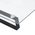 thumbnail image 4 of vidaXL Monitor Stand Black 39.4"x7.9"x3.1" Tempered Glass and Metal, 4 of 8