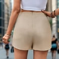 thumbnail image 3 of Htigea Clearance Women's Golf Skort Tennis High Waist Lightweight Athletic Casual Skirts Built-In Shorts Today Deals Beige,M, 3 of 5