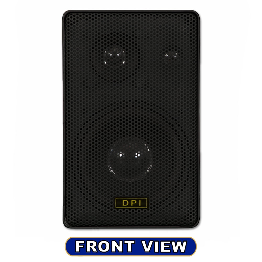 GOLDWOOD DPI-60B Indoor or Outdoor 3 Way Speakers Black Mountable Pair