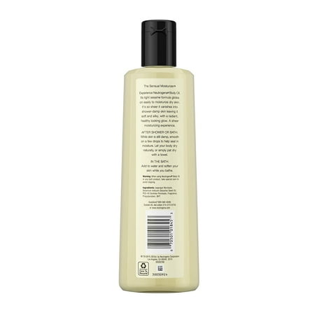 Neutrogena Body Oil Light Sesame Formula, Original, 16 oz (Pack of 2)