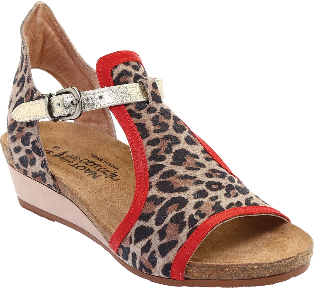 Womens Naot Fiona Slingback CheetahKiss RedRadiant Burundi Ubuy