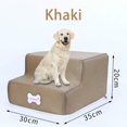 thumbnail image 3 of New Breathable Mesh Foldable Pet Stairs Detachable Pet Bed Cat Dog Ramp 2 Steps, 3 of 3