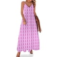 thumbnail image 1 of Vestido sin mangas con lazos de color rosa oscuro sobre rosa claro vestidos de fiesta mujer ropa vestido de verano mujer, 1 of 7
