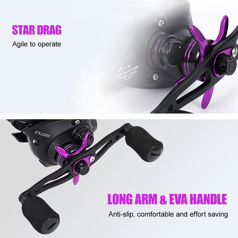 ardent f500 flip n pitch baitcast reel Ardent F500 Camouflage 6.3:1 RH Flip and Pitch Bait Casting Fishing Reel  USA