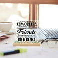 thumbnail image 3 of Coworker Gifts for Women Men, Coworker Friend Gifts, Coworker Leaving Gifts Farewell Goodbye New Job Retirement Gifts for Coworkers Colleagues Work Friends Acrylic Desk Plaque Sign Office Decor, 3 of 5