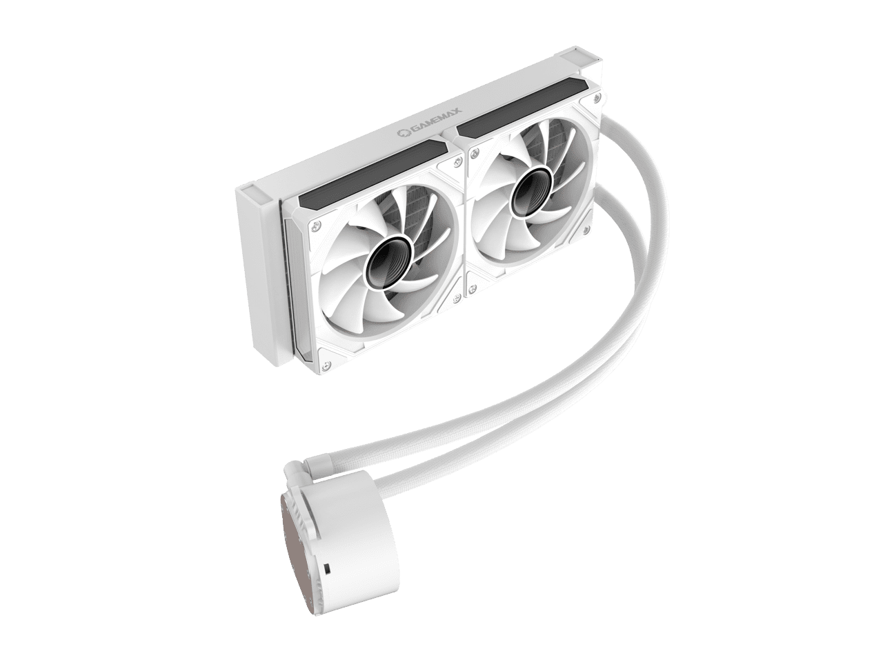 GAMEMAX IceBurg 240 Digital WH, Liquid CPU Cooler 240mm Addressable ARGB Pump Fans 245W TDP AIO Water Cooler,  Supports Intel LGA 1851/1700, AMD AM5/AM4