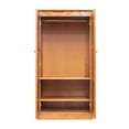 thumbnail image 2 of Concepts in Wood Armoire Wardrobe Closet - 5 ft Tall - Oak, 2 of 11