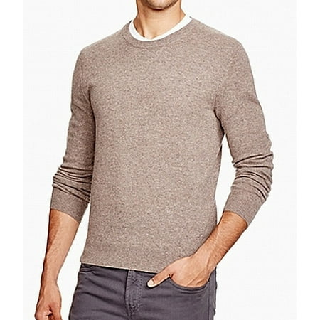 New Mens Cashmere Sweater - Designer Brand NEW Brown Mens Size 2XL Crewneck Cashmere Sweater