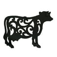 thumbnail image 5 of Zeckos Black Cast Iron Farm Animal Kitchen Trivets Set of 3, 5 of 11