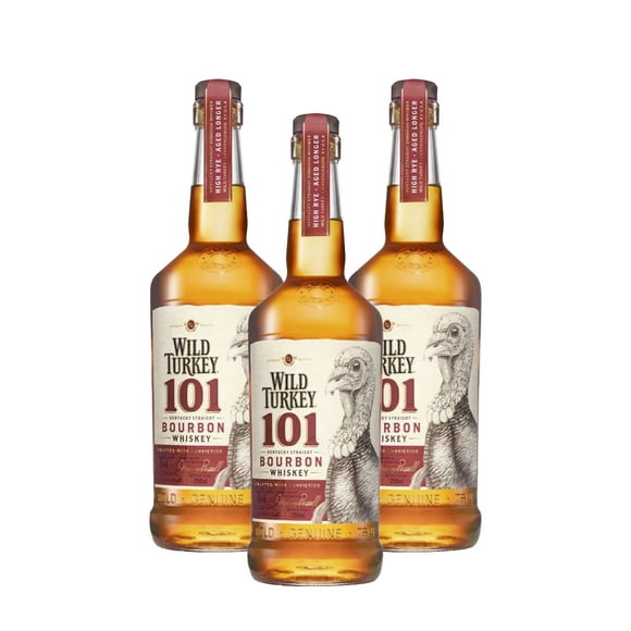 Pack de 3 Whisky Wild Turkey Bourbon 750Ml Wild Wild Wild