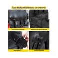 thumbnail image 3 of Guantes De Moto 100% Cabra Piel Táctil Talla G Con Agujero Malubero Negro, 3 of 4