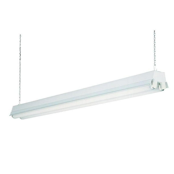 Lithonia Lighting 2 Light White T8 Fluorescent Residential New Open Box Com Lithonia Lighting 2 Light White T8, Lithonia 6 Bulb T8 Light Fixtures