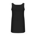 thumbnail image 6 of Qiopertar Cotton Sleeveless Dress for Women Casual Round Neck Pocket Dress Solid Color A-Line Comfy Summer Beach Vacation Travel Dress, Black XXL, 6 of 7