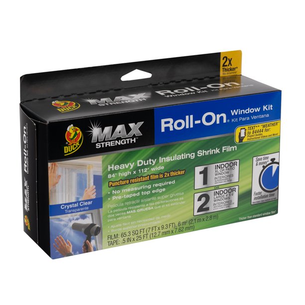 Duck Max Strength RollOn Clear Plastic Window Insulation Kits XL