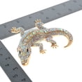 thumbnail image 4 of Large Alligator Rhinestone Brooch, 4 of 4