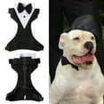 thumbnail image 3 of Formal Dog Tuxedo Wedding Dog Bandana Dog Wedding Tux with Bowtie Dog Birthday Costume Adjustable Dog Formal Outfit for Medium Large Dogs Pets, 3 of 7