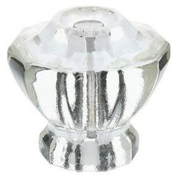 Emtek 86210 Astoria 1-1/2" Mushroom Cabinet Knob From The Glass Collection - Clear
