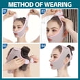 thumbnail image 3 of Máscara para dormir para esculpir el rostro, reductor de papada, máscara facial adelgazante en forma de V, moldeador facial reutilizable, 3 of 5