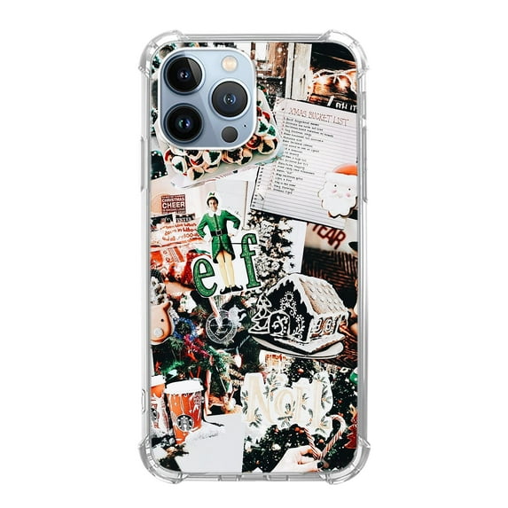 Winter Christmas Case for iPhone 14 Pro,Aesthetic Art Design TPU Bumper Cover Case