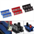thumbnail image 2 of 4 Pulgadas Vise Mandíbula Almohadillas de Aluminio Magnético Vise Mandíbula Tapas Reversible Tubo Vise Multiusos Vise Protección Inserta 2 Piezas Azul, 2 of 5