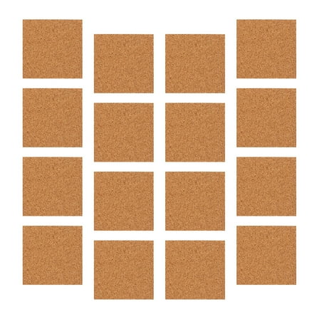 unbranded 36 Pcs Self Adhesive Cork Tiles DIY Crafts Supplies Cork Coasters M