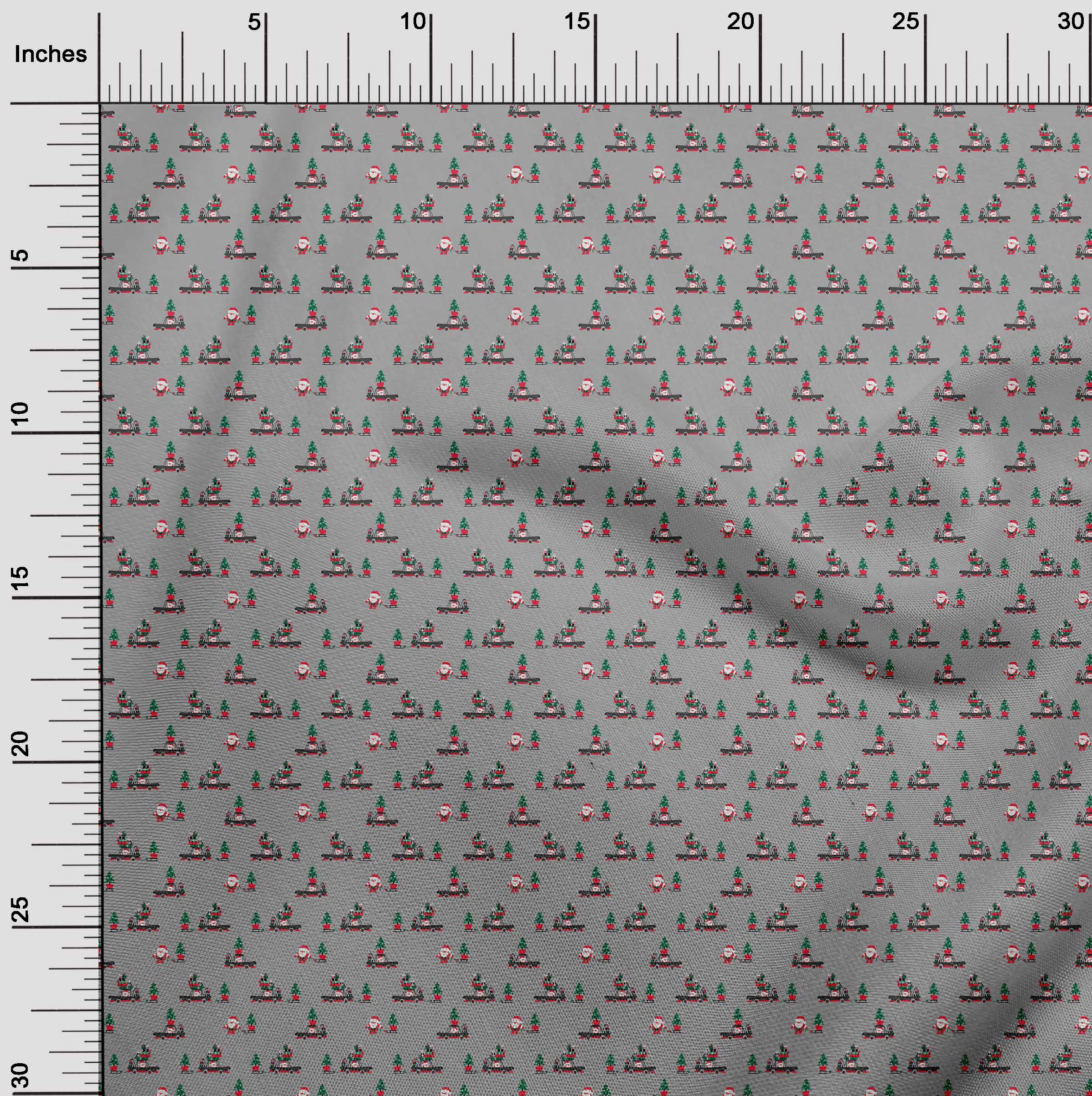 oneOone Cotton Poplin Twill Gray Fabric Christmas Quilting Supplies Print Sewing Fabric By The Yard 56 Inch Wide