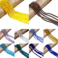 thumbnail image 3 of rygai DIY Jewelry Gift Artificial Crystal Flat Loose Beads String Home Decor,Yellow, 3 of 8