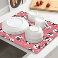 thumbnail image 6 of Uemuo French Bulldog Face Pattern Dish Drying Mat,16*18 inch Absorbent Dish Drainer Kitchen Counter,Large Size Dish Drying Pad for Countertops,Sinks,Draining Racks, 6 of 6