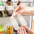thumbnail image 6 of Refrigerator Door Hanging Divider,Expandable Plastic Organizer,Clip On Storage Box,Categorized Small Item Holder,Kitchen Condiment Storage,Bathroom Office Desk Organizer,No Tool Install Universal Fit, 6 of 6