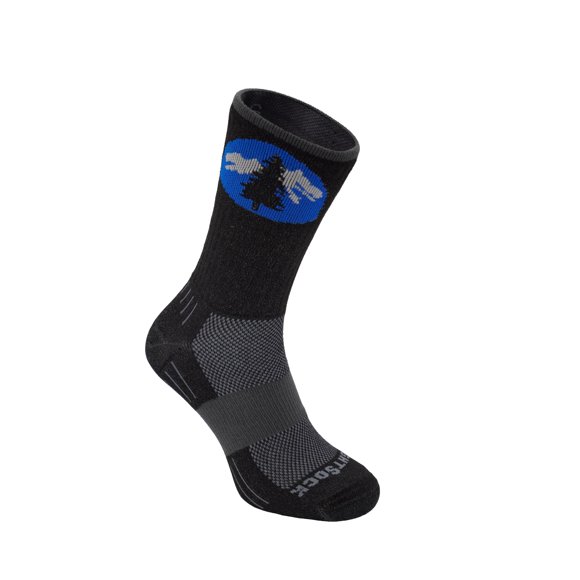 Wrightsock Escape Crew, Unisex, Double Layer, Blister Free Socks, Perfect for Hiking and Daily Wear, Small, W/PCT Logo