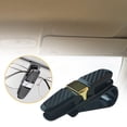 thumbnail image 6 of jiaping Generic Car Sun Visor Sunglasses Holder Compact 180 degree Rotating Glasses Holder Gold, 6 of 6