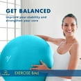 thumbnail image 6 of ProBody Pilates Ball Exercise Ball for Stability, Therapy Ball Workout Ball or Birthing Ball for Pregnancy (Sky, 55 cm), 6 of 8