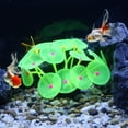 thumbnail image 3 of Unique Bargains Yellow Aquarium Simulation Coral Aquatic Plant Silicone Fluorescent Glow Fish Tank Landscape Decoration, 3 of 7