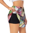 thumbnail image 2 of Bixox Women's Easter Eggs pattern 2 in 1 Running Shorts - Lightweight Athletic Workout Gym Yoga Shorts Liner with Pockets - XX-Large, 2 of 7