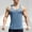 Blue, variant on Men's Tank Tops Qiggri Men's Casual Solid Color Round Neck Pullover Sports Sleeveless Fashion