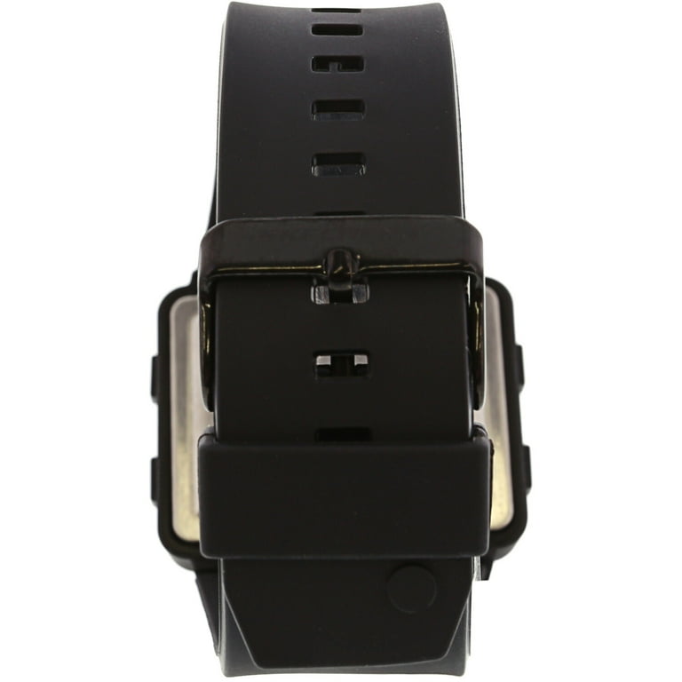 and Watch Black 44MM Skechers with Digital Larson Plastic Case, Chronograph Strap