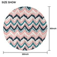 thumbnail image 6 of Round Waterproof Tablecloth 60×60 Inch, Classic Bohemian Repeating Geometric Pattern Boho Reusable Indoor/Outdoor Durable Table Cover for Party Kitchen Dinner Room Decor, 6 of 6