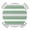 Sage Grey, variant on Aqua Grey White Stripe Round Fitted Tablecloth with Elastic Edge, Waterproof Table Cloth Table Cover for 36"-44" Tables, Rustic Modern Turquoise Striped Tablecloths for Dining Picnic Indoor Outdoor