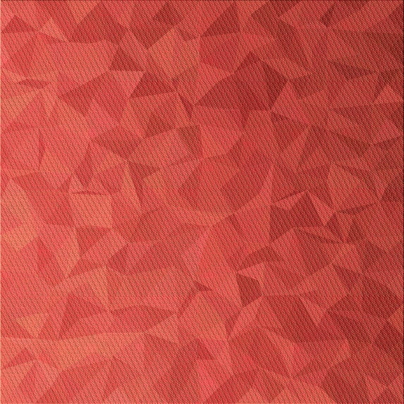 Ahgly Company Indoor Square Patterned Red Area Rugs, 5' Square