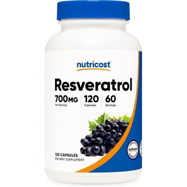 Nutricost Resveratrol | 700 Mg Per Serving | 120 Capsules | 60 Servings