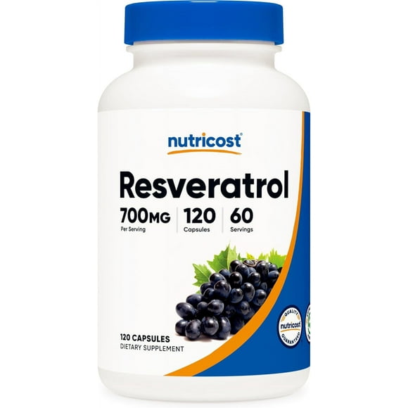 Nutricost Resveratrol | 700 Mg Per Serving | 120 Capsules | 60 Servings