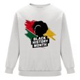 thumbnail image 6 of QUNYINEY Long Sleeve Mens Sweatshirts Crew Neck Black History Month Casual White Tops Loose Pullover Drop Shoulder Sweatshirts, 6 of 6