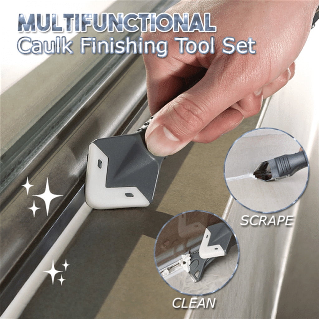 3 in 1 Sealant Angle Scraper Silicone Grout Caulk Tool Kit Set Remover