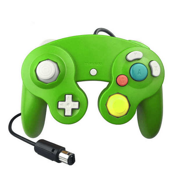 Gc Controller Compatible With Gamecube Nintendo Wii U Classic Wired Controller Ngc Gamepad Joystick Green Walmart Com Walmart Com
