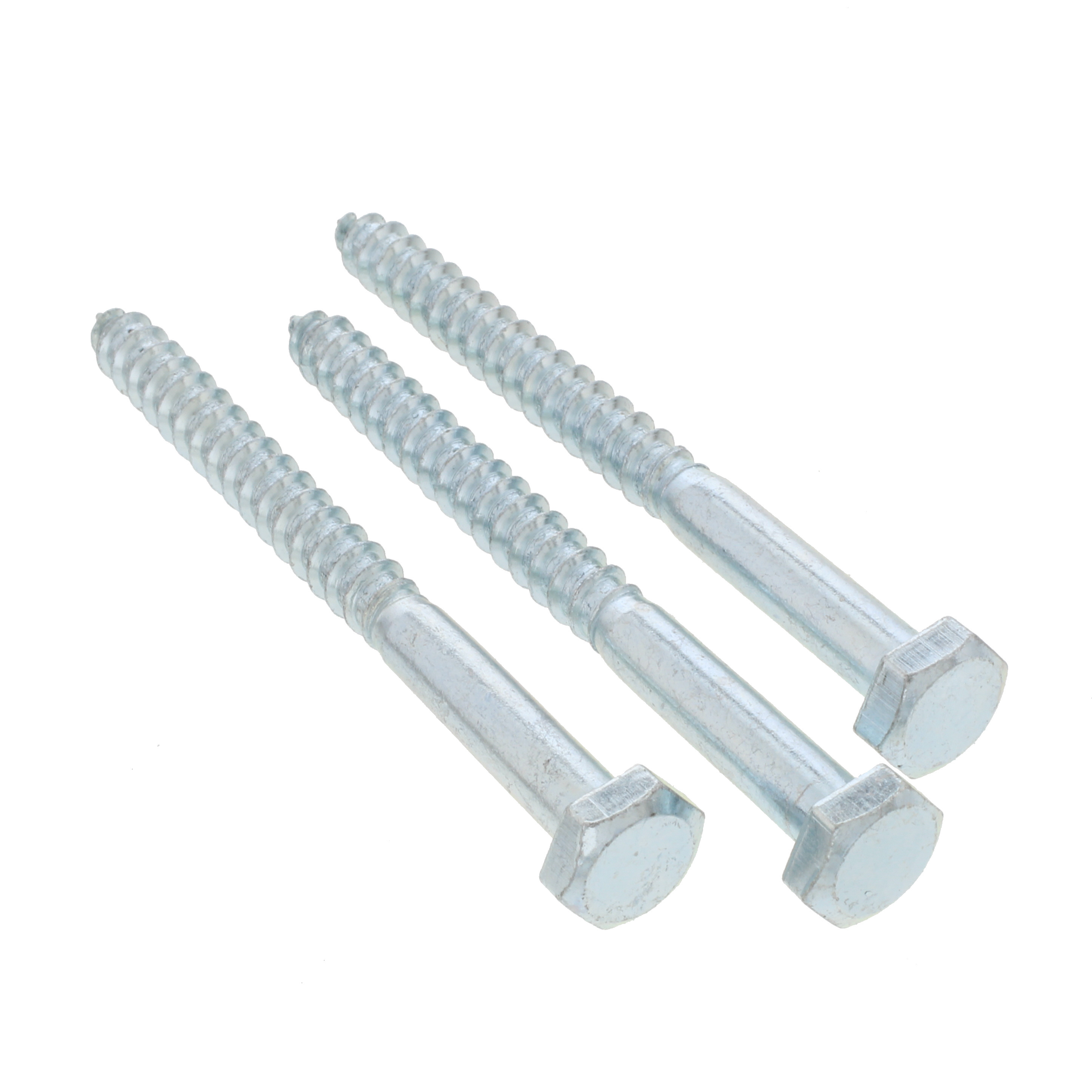 Bulldog Hardware 1/4 in. x 3 in. Lag Screw, Zinc Plated (3 Pack)